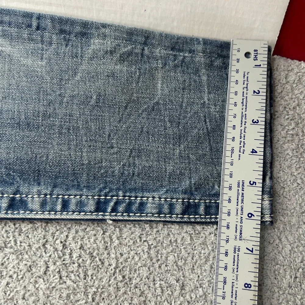 Miss Me Skinny Jeans Mid Rise Embellished Blue 29 Y2K McBling Western Boho Rodeo